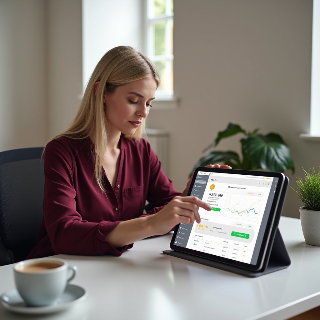 Integrated software wallet management interface showing portfolio overview